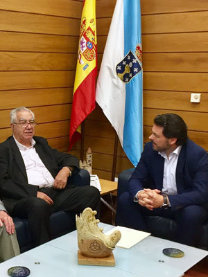 Antonio Rodríguez Miranda y Manuel Eiranova, durante su reunión. Antonio Rodríguez Miranda y Manuel Eiranova, durante su reunión.