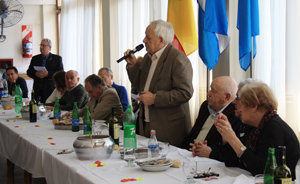 El presidente Manuel García, durante su intervención. El presidente Manuel García, durante su intervención.