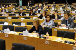 Nava Castro, durante su asistencia al Día Mundial del Turismo en Bruselas. Nava Castro, durante su asistencia al Día Mundial del Turismo en Bruselas.