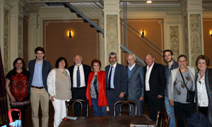De la Campa y Mira Lema, tras la reunión con los consejeros del CRE de Buenos Aires. De la Campa y Mira Lema, tras la reunión con los consejeros del CRE de Buenos Aires.