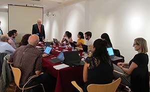 Un momento de la reunión de 'Empattics' en la Casa de Galicia en Madrid. Un momento de la reunión de 'Empattics' en la Casa de Galicia en Madrid.