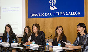 García López -en el centro-, en un acto del Consello da Cultura Galega. García López -en el centro-, en un acto del Consello da Cultura Galega.