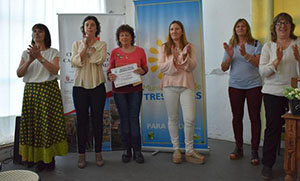 Un momento de la entrega de los premios literarios. Un momento de la entrega de los premios literarios.