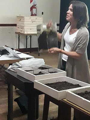 Tamara von Bernard, en un momento de su intervención. Tamara von Bernard, en un momento de su intervención.