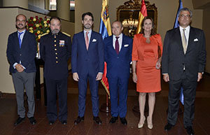 De dcha. a izda., Jesús Silva, Sara de la Lastra Bécker, José Hornero, Julio Navas, Francisco Rubio, y Rodrigo Reyero. De dcha. a izda., Jesús Silva, Sara de la Lastra Bécker, José Hornero, Julio Navas, Francisco Rubio, y Rodrigo Reyero.