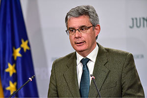 Portavoz del Gobierno andaluz, Juan Carlos Blanco. Portavoz del Gobierno andaluz, Juan Carlos Blanco.