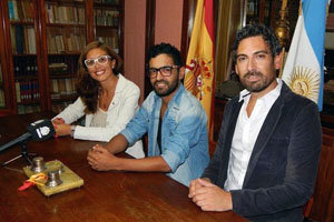 Andrea Tolosa, junto a Martín Rodríguez Blanco y Héctor Somovilla, durante la rueda de prensa. Andrea Tolosa, junto a Martín Rodríguez Blanco y Héctor Somovilla, durante la rueda de prensa.