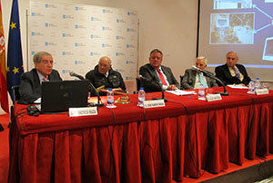 Francisco Ruza, José Manuel Romay Beccaría, Julio Ancochea, Miguel Carrero y José Ramón Ónega