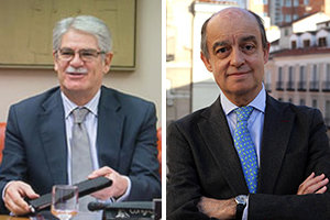 Alfonso Dastis -a la izda– y Fernando Maura. Alfonso Dastis -a la izda– y Fernando Maura.