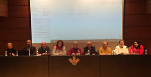 Mesa directiva, durante la celebración de la Asamblea de AGER.