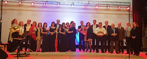 Participantes en la Noche de gala del 84º aniversario del Teatro Español. Participantes en la Noche de gala del 84º aniversario del Teatro Español.