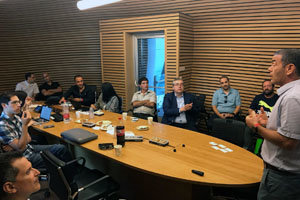Integrantes de la misión comercial, durante la visita a Israel. Integrantes de la misión comercial, durante la visita a Israel.