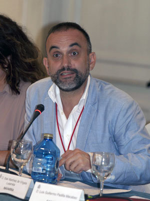 Iñaki Martínez, durante su intervención en el Pleno del CGCEE. Iñaki Martínez, durante su intervención en el Pleno del CGCEE.