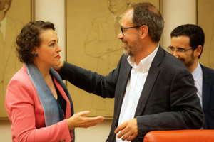 La ministra Magdalena Valerio, a su llegada a la comisión en la que compareció en el Congreso. La ministra Magdalena Valerio, a su llegada a la comisión en la que compareció en el Congreso.