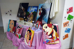 Parte de la muestra de arte. Parte de la muestra de arte.