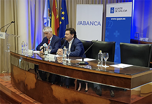 Un momento de la intervención del secretario xeral en el V Encuentro de Empresarios Gallegos en el Mundo. Un momento de la intervención del secretario xeral en el V Encuentro de Empresarios Gallegos en el Mundo.