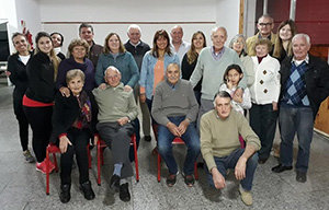 Algunos de los participantes en la fiesta de aniversario. Algunos de los participantes en la fiesta de aniversario.
