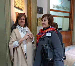 Patricia Pérez (A. Galicia) y Mirta Polín (A. Unión Gallega). Patricia Pérez (A. Galicia) y Mirta Polín (A. Unión Gallega).