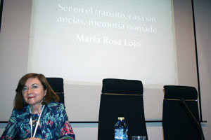 María Rosa Lojo, durante su intervención en el Congreso de la Asociación Española de Estudios Literarios Hispanoamericanos. María Rosa Lojo, durante su intervención en el Congreso de la Asociación Española de Estudios Literarios Hispanoamericanos.