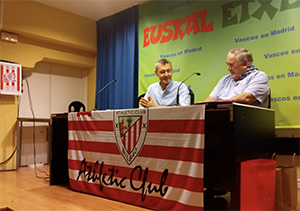 Un momento del acto celebrado en la euskal etxea de Madrid. Un momento del acto celebrado en la euskal etxea de Madrid.