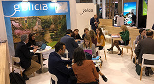 El módulo de Galicia en el World Travel Market de Londres. El módulo de Galicia en el World Travel Market de Londres.