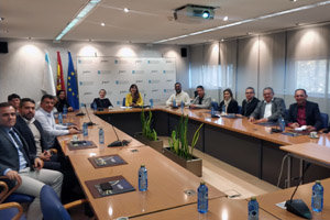 Los representantes del Igape, reunidos con la delegación procedente de Brasil. Los representantes del Igape, reunidos con la delegación procedente de Brasil.