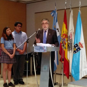 En una breve intervención, Salvador Fernández Moreda valoró la trayectoria de los chicos en el colegio En una breve intervención, Salvador Fernández Moreda valoró la trayectoria de los chicos en el colegio