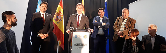 Feijóo durante su discurso