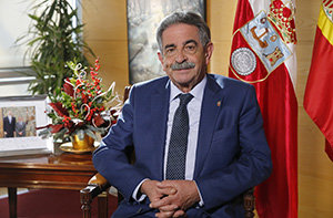 Miguel Ángel Revilla, durante su mensaje de Navidad. Miguel Ángel Revilla, durante su mensaje de Navidad.