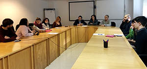 Rodríguez Miranda, junto con los jóvenes receptores de Bolsas Excelencia Mocidade Exterior que estudian en el campus de Lugo. Rodríguez Miranda, junto con los jóvenes receptores de Bolsas Excelencia Mocidade Exterior que estudian en el campus de Lugo.