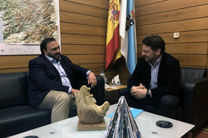 Antonio Rodríguez Miranda y Antonio Sánchez Espantoso, durante su encuentro. Antonio Rodríguez Miranda y Antonio Sánchez Espantoso, durante su encuentro.