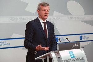 O vicepresidente da Xunta, Alfonso Rueda, comparecerá en rolda de prensa para dar conta dos asuntos tratados na reunión do Consello.FOTOS CONCHI PAZ