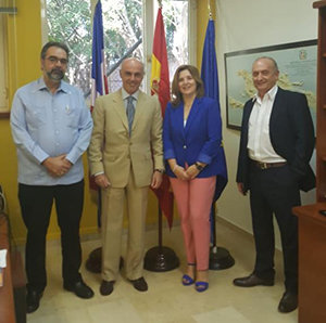 Pilar Cancela y Alejandro Abellán, acompañados por Eduardo Pahino y Javier Vila. Pilar Cancela y Alejandro Abellán, acompañados por Eduardo Pahino y Javier Vila.