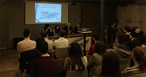 Un momento de la charla organizada en Manchester. Un momento de la charla organizada en Manchester.