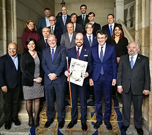 Foto de grupo de los participantes en el acto de toma de posesión. Foto de grupo de los participantes en el acto de toma de posesión.