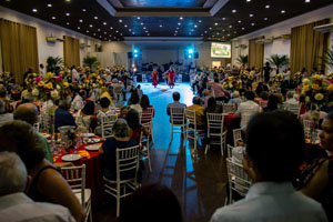 Un momento de la celebración de la fiesta aniversario. Un momento de la celebración de la fiesta aniversario.