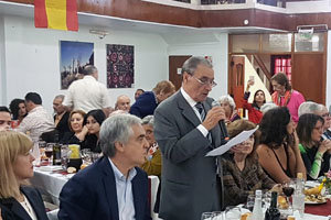 Pedro Bello en Banquete Federación Castellana y leonesa