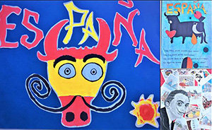 Los tres carteles ganadores del concurso. Los tres carteles ganadores del concurso.