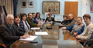 Los miembros del CRE de Buenos Aires, durante la reunión. Los miembros del CRE de Buenos Aires, durante la reunión.