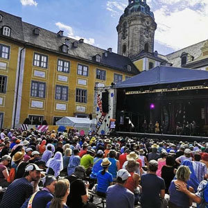 El grupo Gaizca-Proyect, durante su actuación en el Rudolstadt Festival.