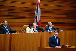 Mañueco, durante su discurso