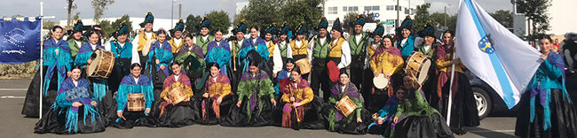 Integrantes del grupo Invernía, durante su estancia en Lorient para participar en el Festival Intercéltico. Integrantes del grupo Invernía, durante su estancia en Lorient para participar en el Festival Intercéltico.