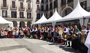 Un momento de la actuación que se llevó a cabo en la Plaza Fortificada.