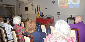 Un momento de la charla.