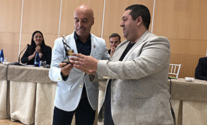 Mario Alonso, durante la pasada entrega de los premios de la FAER. Mario Alonso, durante la pasada entrega de los premios de la FAER.