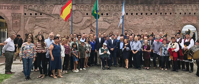 Rodríguez Miranda, durante la celebración del Día de la Hispanidad en Niteroi.