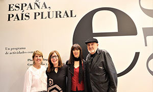 Antón Reixa, durante su participación en la Feria del Libro en Frankfurt.
