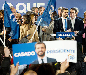 Pablo Casado aseguró ante sus seguidores que "Sánchez ha perdido su referéndum". Pablo Casado aseguró ante sus seguidores que "Sánchez ha perdido su referéndum".