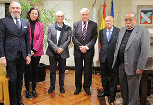 José Luis Teófilo, Ana Fuentes, Xulio Ríos, José Ramón Ónega, Felipe de la Morena y Juan Morillo
