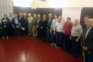 Miembros de la Directiva de la Asociación Española de Comodoro Rivadavia.
